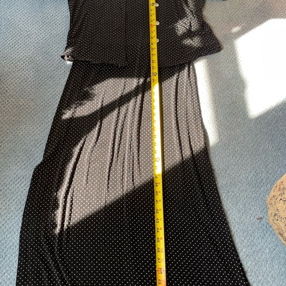 Coldwater Creek Black and White Polka Dot Dress